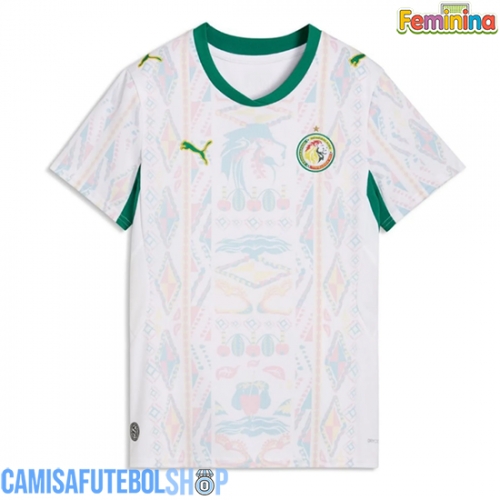 Camisa de time de futebol Senegal Replicas 1º Equipamento Feminina Mundo 2026 Manga Curta
